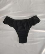 MB67 - Tanga de Malha cottom lateral de renda