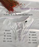 MB67 - Tanga de Malha cottom lateral de renda