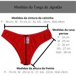 Tanga básica de algodão adulto