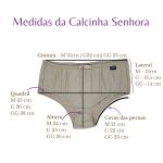 Kit 4 Calcinhas Senhora em Microfibra