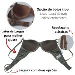 Sutiã de Bojo Liso Básico - Castanho