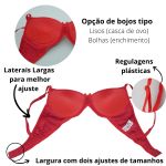 Sutiã de Bojo Liso Básico - Vermelho