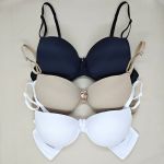 Kit 3 Sutiãs Bojo Liso Básicos Cores Neutras