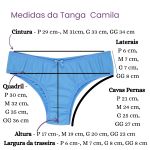 Tanga Camila - Basica em  Microfibra lisa - Frozem