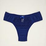 Tanga Michele - Calcinha de Microfibra e Renda Cor Básicas