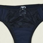 Tanga Michele - Calcinha de Microfibra e Renda Cor Básicas