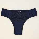 Tanga Michele - Calcinha de Microfibra e Renda Cor Básicas