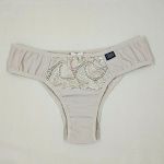 Tanga Michele - Calcinha de Microfibra e Renda Cor Básicas