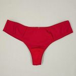 Tanga Cristina - Calcinha Microfibra Traseira Fio duplo - Rubi