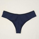 Tanga Cristina - Calcinha Microfibra Traseira Fio duplo - Preto