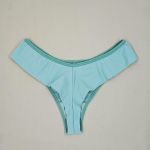 Tanga Cristina - Calcinha de Microfibra Traseira Fio  Duplo - Verde