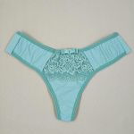 Tanga Cristina - Calcinha de Microfibra Traseira Fio  Duplo - Verde