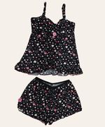  Shortdoll Feminino Liganete Estampa Corações – Baby Doll Confortável com Sustentação no Busto