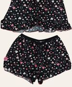  Shortdoll Feminino Liganete Estampa Corações – Baby Doll Confortável com Sustentação no Busto