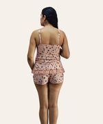 Shortdoll Feminino Liganete Estampa Estrelas – Baby Doll Confortável com Sustentação no Busto