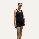 Shortdool  Susan malha canelada camiseta - Preto