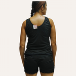 Shortdool  Susan malha canelada camiseta - Preto