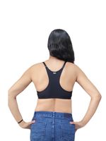 35 - Sutiã Liso Nadador Microfibra - Preto