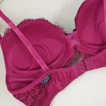 Conjunto Lingerie Maria cor Desejo em Renda e Microfibra | Bojo e Aro