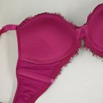 Conjunto Lingerie Maria cor Desejo em Renda e Microfibra | Bojo e Aro