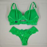 Conjunto Sensual Verde Neon com Bojo Moldado