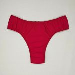 Kit 10 Calcinhas Tanga  em Microfibra com Renda traseira confortável 