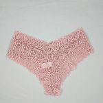 Conjunto Maria com Bojo em Renda Rosé e Calcinha Rendada Fio Duplo no