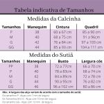 Conjunto Maria Malva com Bojo em Renda e Calcinha rendada Fio Duplo