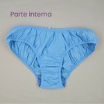 12 - Tanga de algodão adulto - Azul