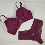Conjunto de lingerie Maria cor Marsala 