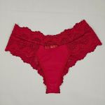 Conjunto de lingerie  rendada Maria - Vermelho Rubi