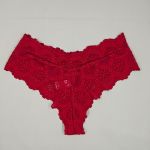 Conjunto de lingerie  rendada Maria - Vermelho Rubi
