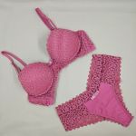 Conjunto de lingerie Maria - Rosa
