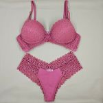 Conjunto de lingerie Maria - Rosa