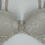 Conjunto de Lingerie cor Canela em Microfibra e Renda com Bojo