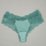 Conjunto de lingerie em renda Maria  - Verde Menta
