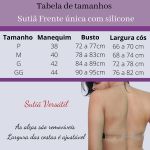36 - Sutiã Frente Única Silicone Costas