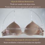 36 - Sutiã Frente Única Silicone Costas