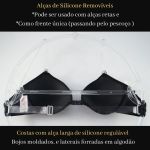 36 - Sutiã Frente Única Silicone Costas