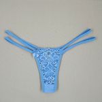Calcinha Fio Dental em Renda com Tiras Duplas