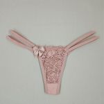 Calcinha Fio Dental em Renda com Tiras Duplas - Romance