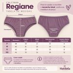 Kit 4 Calcinhas Regiane em Microfibra de Poliamida