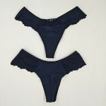 Conjunto de Cropped em Renda Meury - Preto