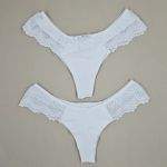 Conjunto de Cropped em Renda Meury - Branco
