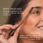 Pincel Sobrancelhas Duo Brow Brush Nádia Tambasco By Océane