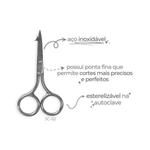 Tesoura para Designer de Sobrancelha SC-02 Klass Vough