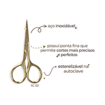 Tesoura para Designer de Sobrancelha SC-03 Klass Vough