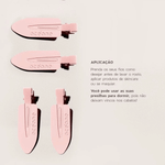 Mini Presilha de Cabelo Rosa - Hair Clip Océane