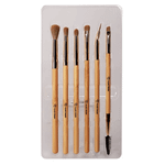 Bamboo Brush Eye Set - Kit de Pinceis para Olhos - Klass Vough