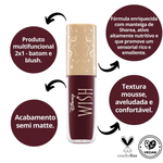 Disney Wish Plush 2x1 Batom e Blush Bruna Tavares